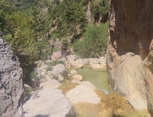 Aparcamiento ruta senderismo Charco Verde y Charco Azul