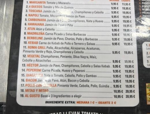 Restaurante Roma grill mora